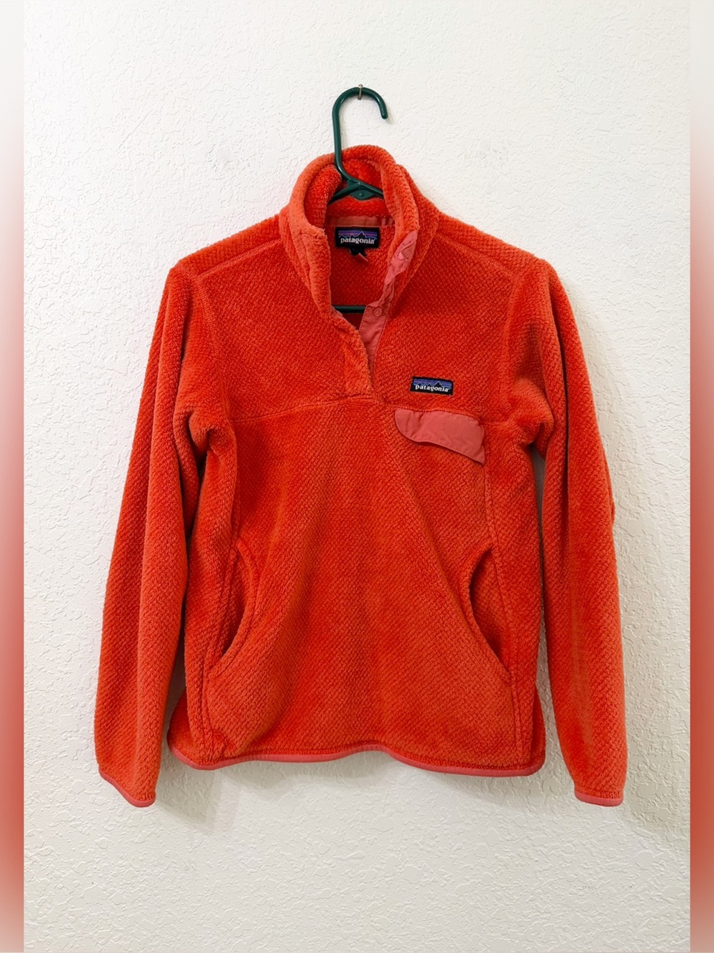 Patagonia Women's Re-Tool Snap-T Pullover - Carve Coral - Spiced Coral X-Dye - S